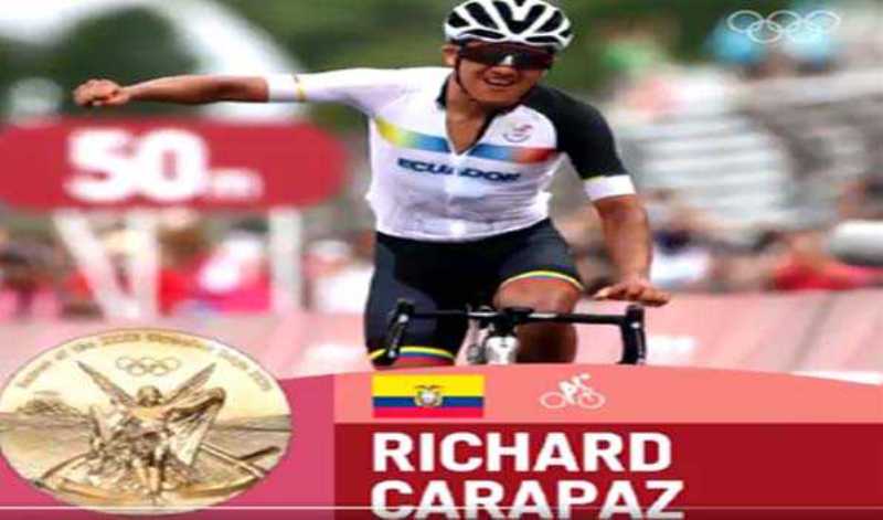 Ecuadorian cyclist Richard Carapaz wins gold at Tokyo Olympics
