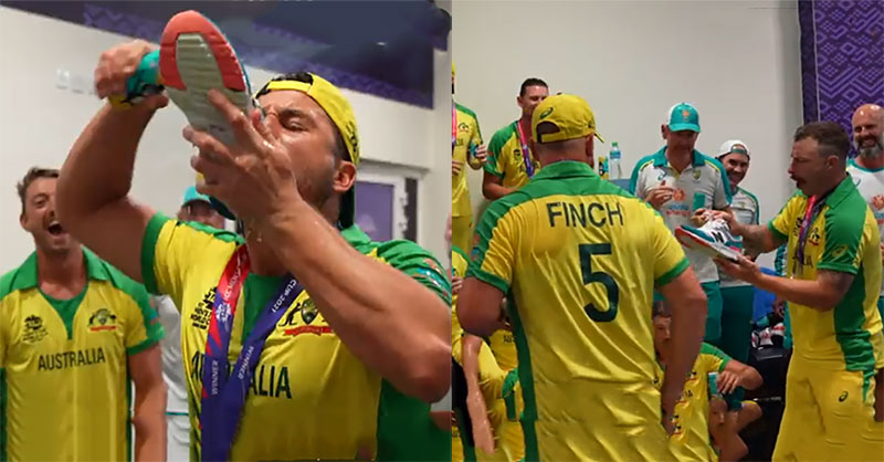 T20 World Cup: Australian squad's dressing room celebration moment goes viral on internet