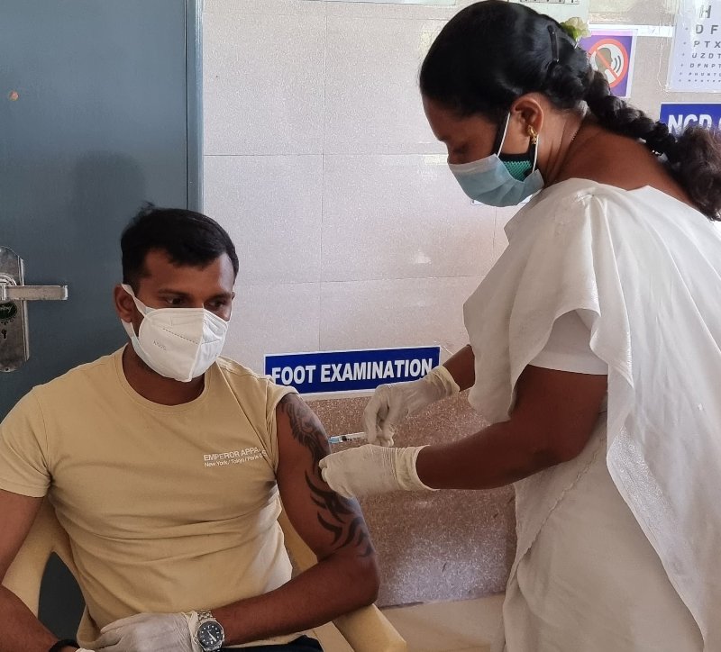 India pacer Natarajan receives first jab of Covid-19 vaccine