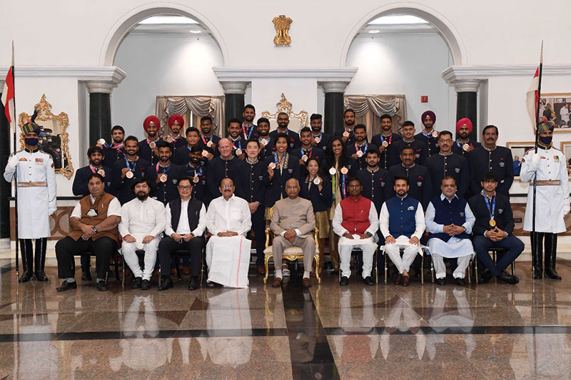 President Kovind hosts 'high tea' for Indian Olympics contingent on eve of Independence Day