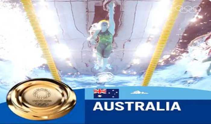 Australia breaks world record to win women's 4X100m freestyle relay gold at Tokyo Olympics