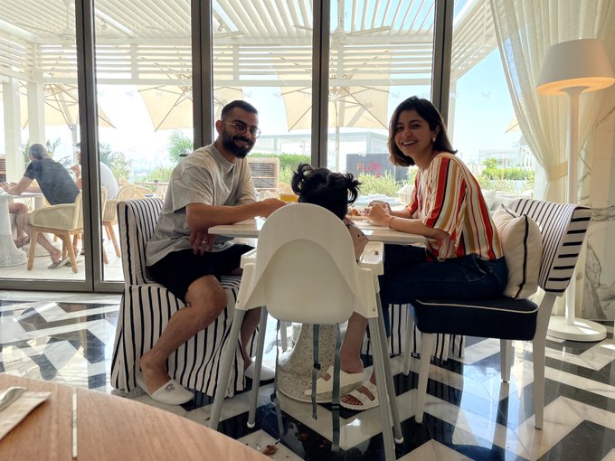 Virat Kohli, Anushka enjoy breakfast with Vamika in Dubai