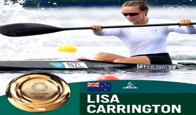 Tokyo: Carrington wins her third Olympic women's kayak single 200m gold