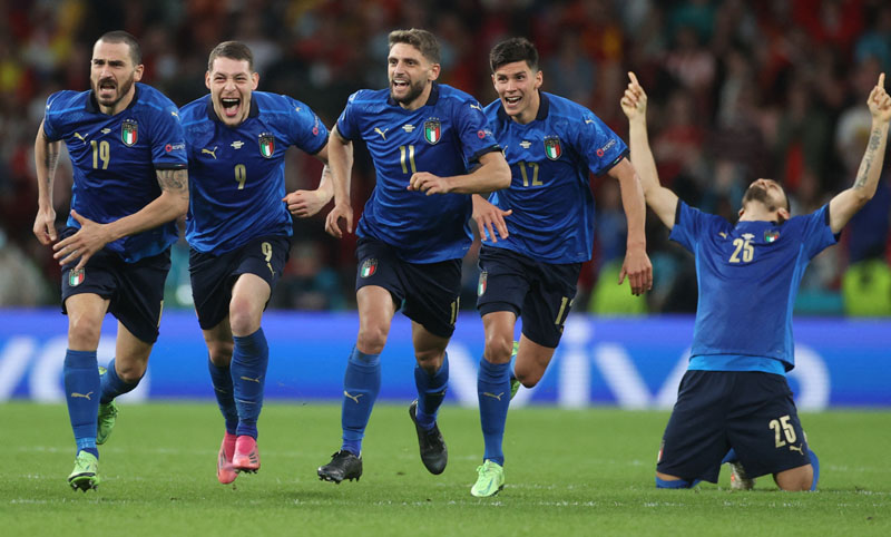 Italy overpower Spain in penalty shoot-out to reach Euro final