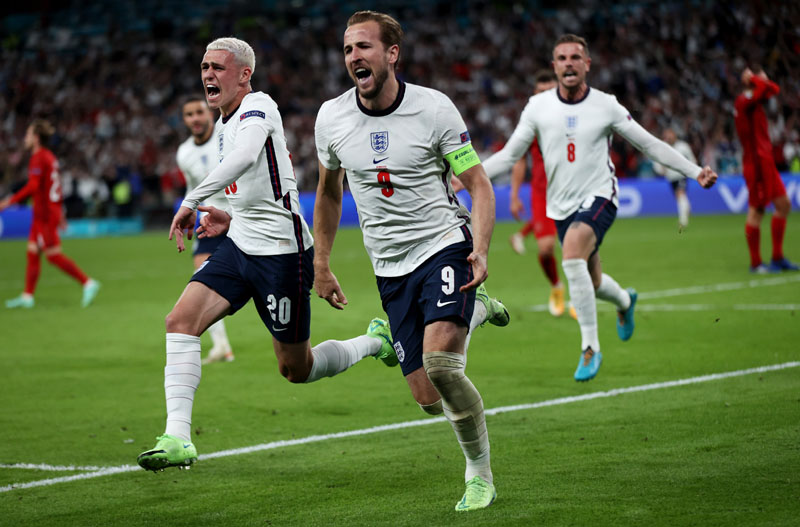 Harry Kane-led England beat Denmark to reach Euro Cup final