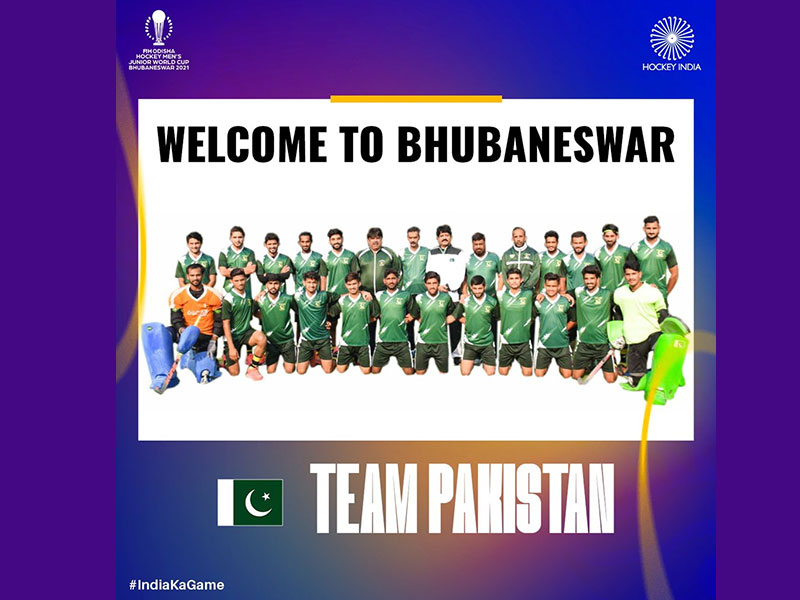 Pakistan Team arrives in India to participate in Junior Hockey World Cup at Bhubaneswar