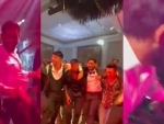 An unusual MS Dhoni with dance moves with Hardik Pandya, others wins internet