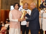 Neeraj Chopra receives Padma Shri Award from President Ram Nath Kovind