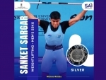 CWG Birmingham: India's Sanket Mahadev Sargar wins silver medal in weightlifting men's 55 category event