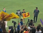 Asia Cup victory: Gautam Gambhir poses with Sri Lankan flag