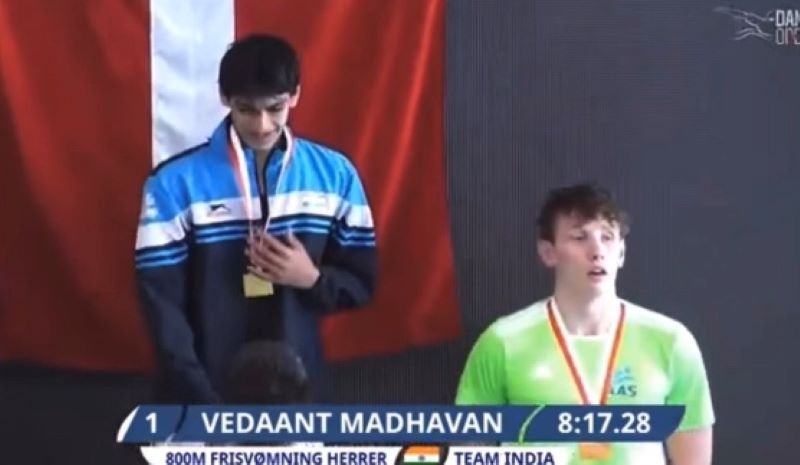R Madhavan's son Vedaant wins gold medal in Danish Open swimming