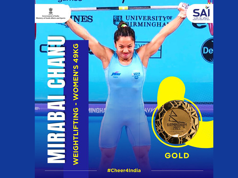 CWG Birmingham: Indian weightlifting icon Mirabai Chanu lifts gold medal