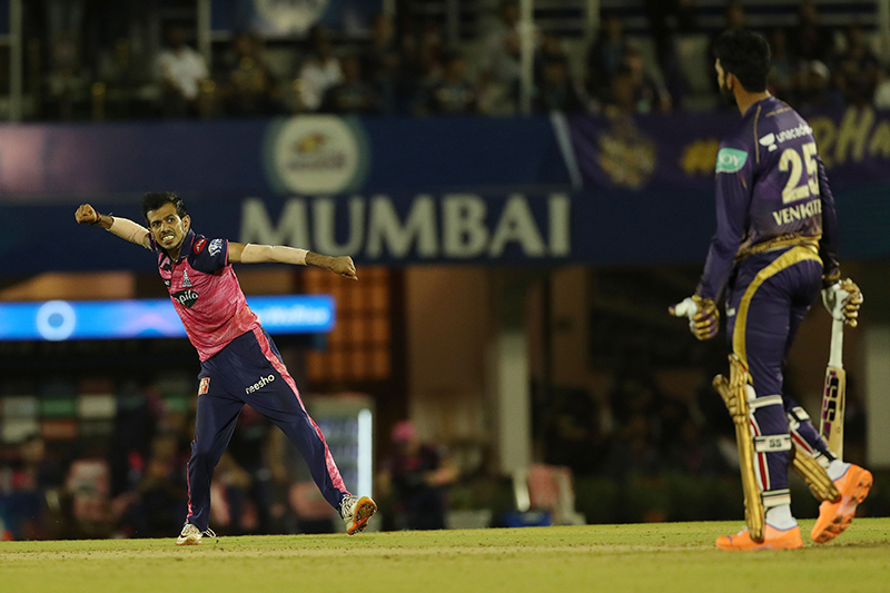 Chahal's fifer overpowers KKR's run chase bravery against RR in IPL thriller
