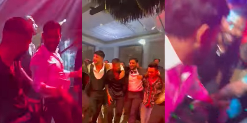 An unusual MS Dhoni with dance moves with Hardik Pandya, others wins internet