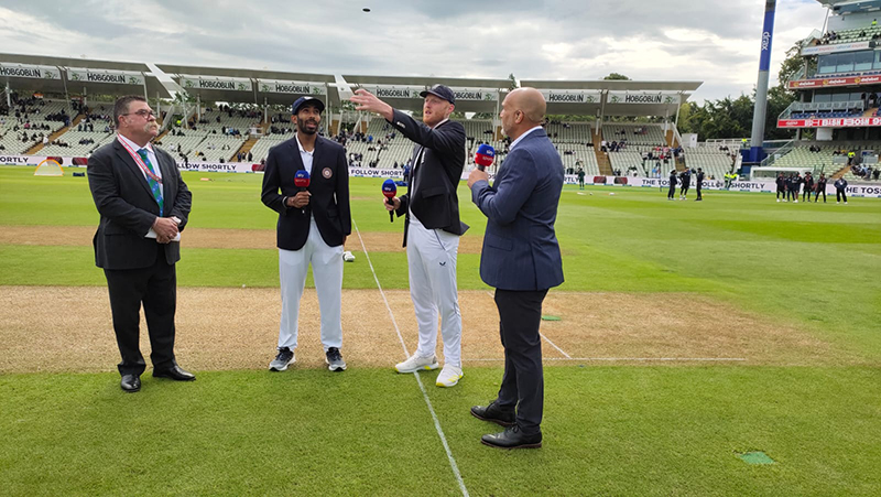 Fifth Test: England win toss, elect to bowl first against India