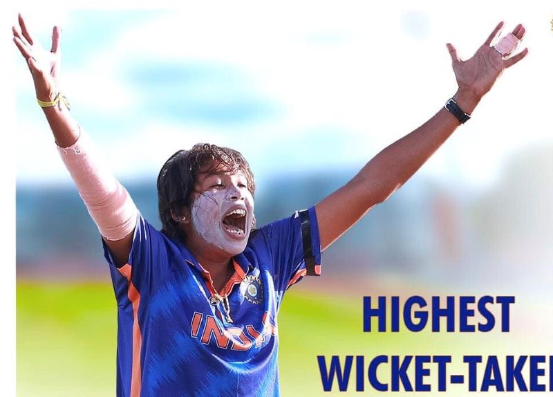 Jhulan Goswami becomes highest wicket-taker in Women's World Cups