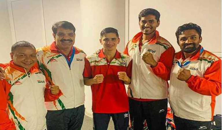Indian boxer Sachin storms into quarter-finals in Elorda Cup