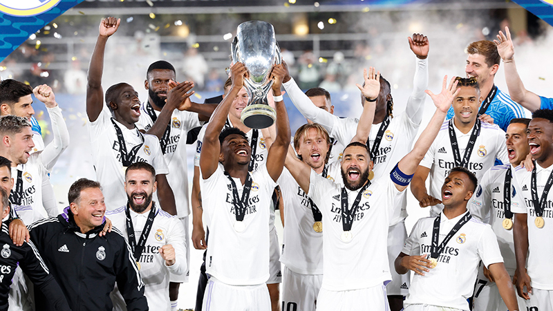 Karim Benzema makes history as Real Madrid win European Super Cup