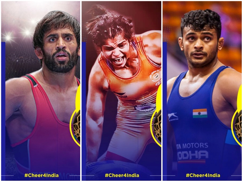 India sees hat-trick of gold medals in wrestling as Bajrang Puniya, Sakshi Malik, Deepak Puniya triumph at CWG