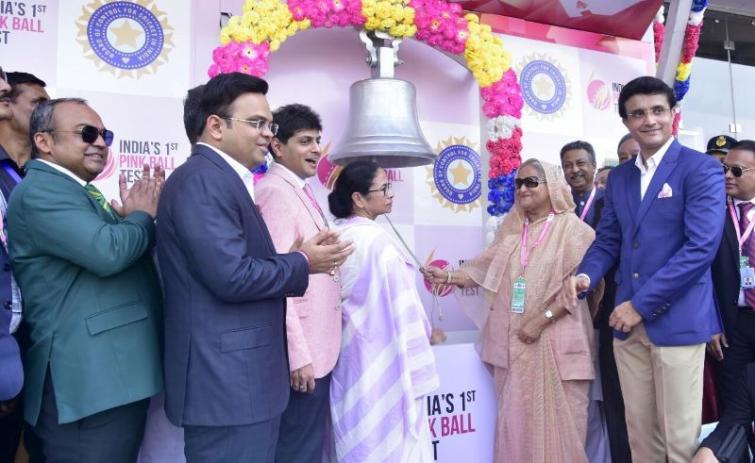 Pink Ball Test at the Eden Gardens | Image Credit: BCCI 