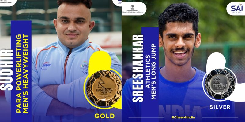 Commonwealth Games: India's Sudhir wins gold in para powerlifting, Murali claims silver in athletics