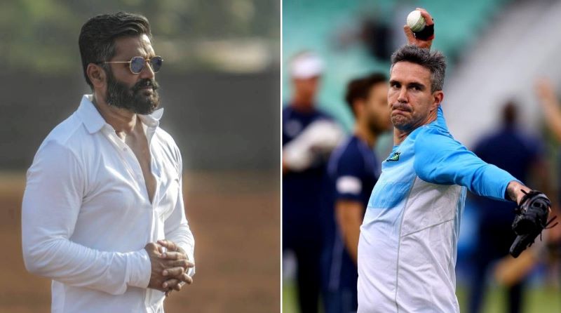 (From L to R) Suniel Shetty and Kevin Pietersen (Image Credit: Facebook)