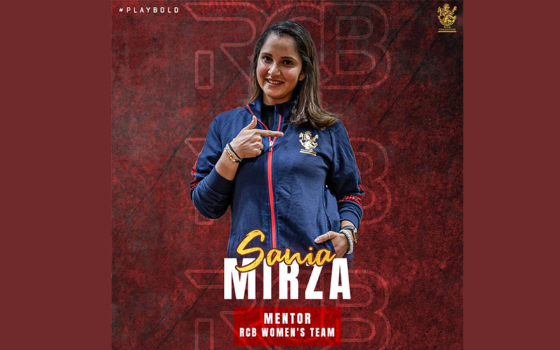Indian Tennis star Sania Mirza to mentor RCB's women's cricket team