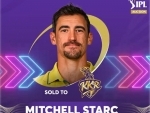 IPL: Australian pacer Mitchell Starc sold to KKR for Rs 24.75 crore in record-smashing auction