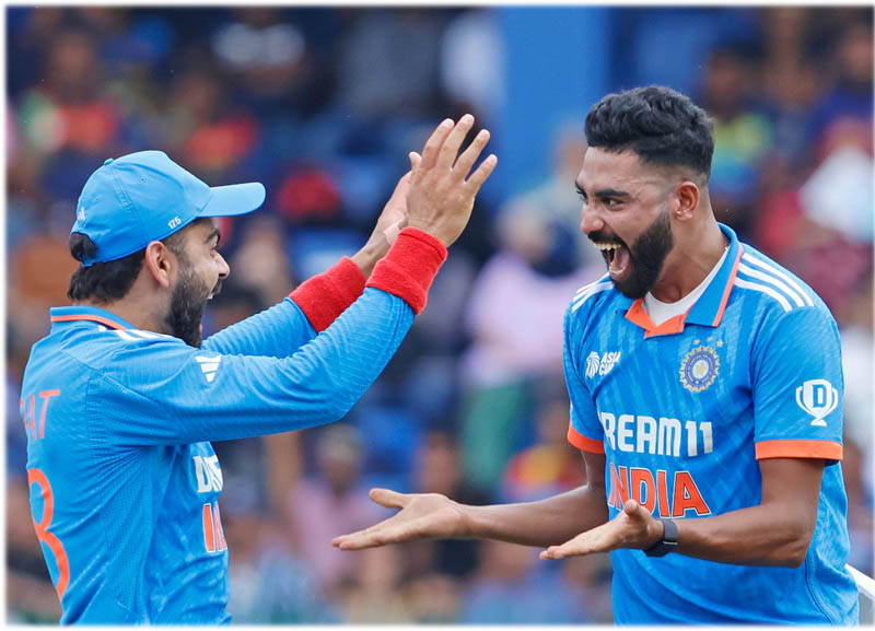 Asia Cup final: Mohammed Siraj becomes fourth fastest Indian scalp 50 wickets in international cricket