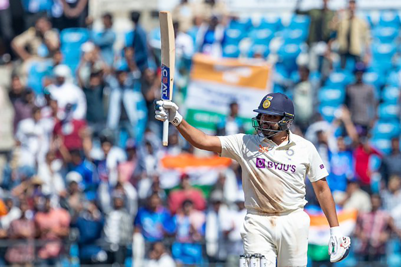 Rohit Sharma's ton helps India take lead