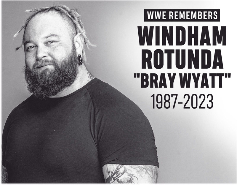 Former WWE champion wrestler Bray Wyatt dies at 36 due to heart attack