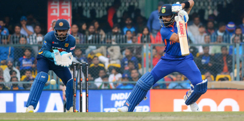 Virat Kohli's hammers 45th century as India beat Sri Lanka by 67 runs in first ODI