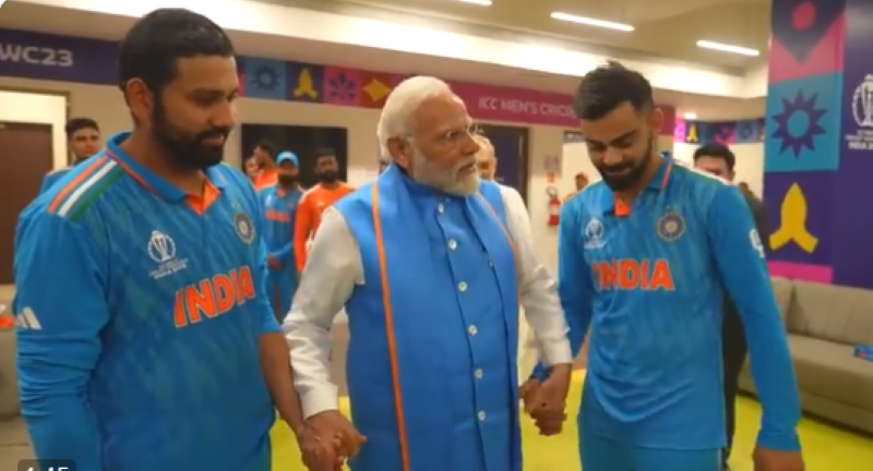 PM Modi cheers Indian cricketers after World Cup final heartbreak