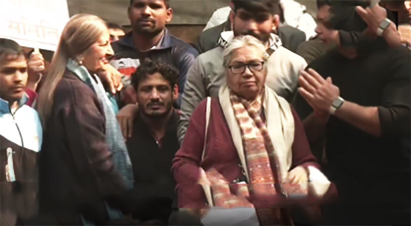 Bajrang Punia requests CPI (M) leader Brinda Karat at Jantar Manta protest: 'This is athletes' protest. Don't make it political'