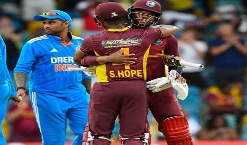 Second ODI: West Indies draw level with victory over India