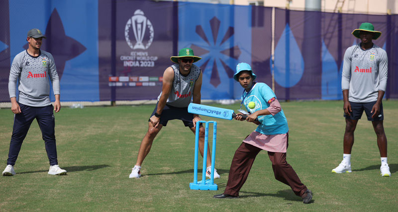 South African cricket stars face young Lucknow girls at ICC-UNICEF gender equality initiative