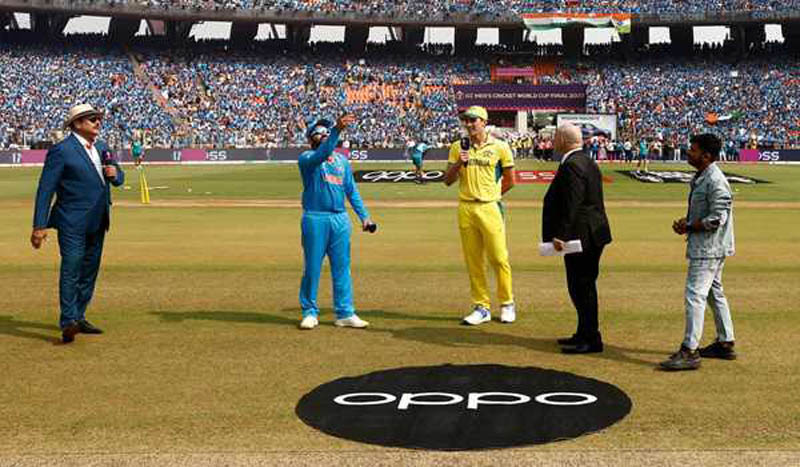 Australia win toss, opt to field first against undefeated India in World Cup final