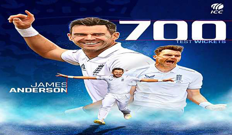 Britsh pace icon James Anderson breaches 700 Test wickets mark