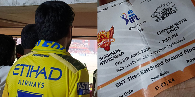 Man finds no seat despite having IPL ticket worth Rs. 4,500 in SRH-CSK match. What happens next?