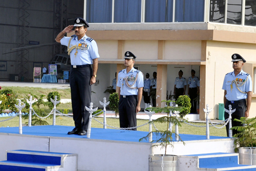 Arup Raha visits Air Force Station