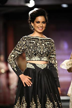 Kangana Ranaut walks for Anju Modi