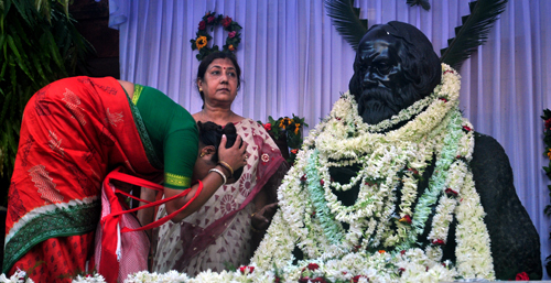 Tagore's birth anniversary celebration at Jorasanko