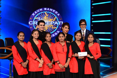 KBC hosts Priyanka Chopra in a special episode