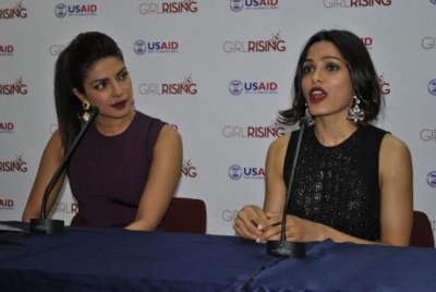 Priyanka, Freida support and promote Girl Rising