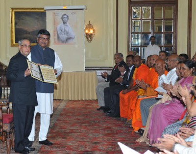 Prez releases commemorative postage stamp on Anagarika Dharmapala 