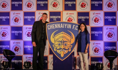 Materazzi unveils Chennaiyin FC Logo  