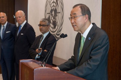 Ban expresses condolences after crash of Malaysia Airlines flight in Ukraine