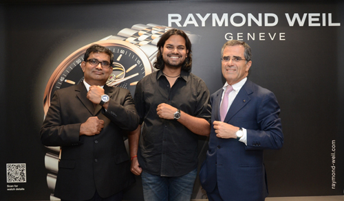 Raymond Weil felicitates fashion designer Rahul Mishra