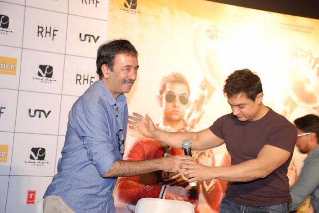 P.K. song launched in Delhi by Aamir, HIrani