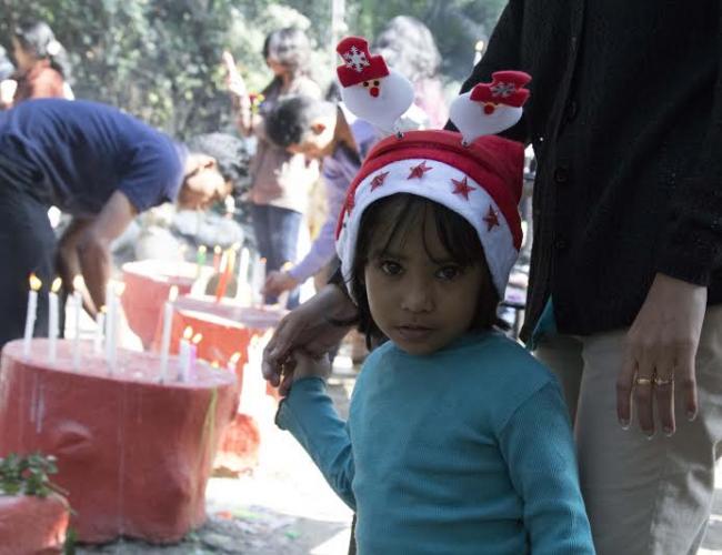 Christmas celebration at St. Paul's Cathedral in Kolkata